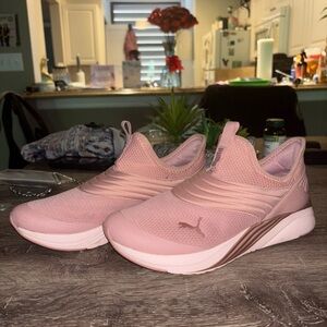 Puma Women's Blush Pink Slip-On Sneakers